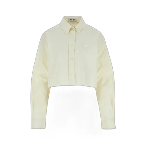 Button-Up Cropped Shirt