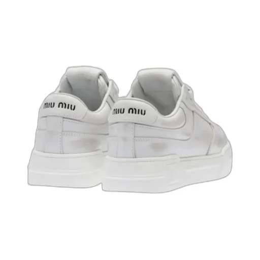 Bleached Leather Sneakers