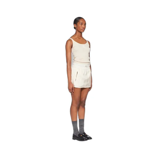 Elastic Waist Mini Skirt