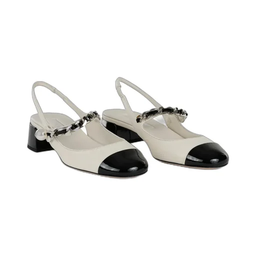Two-Toned Chain-Linked Pumps
