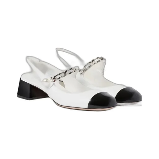 Two-Toned Chain-Linked Pumps