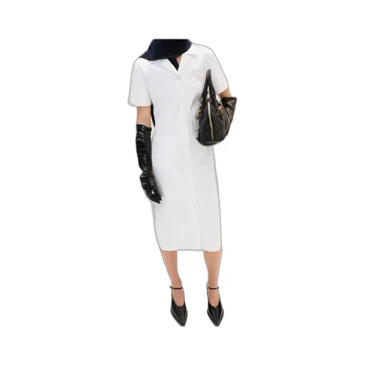 Poplin And Jersey Dress