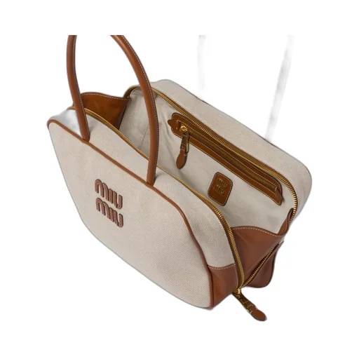 Beau Canvas And Leather Bag