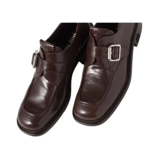 Leather Shoes With Buckle