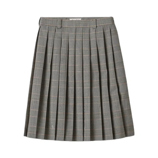 Prince Of Wales Check Pleated Skirt