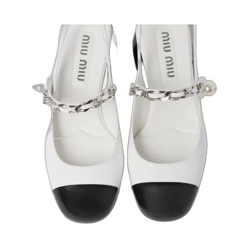 Two-Toned Chain-Linked Pumps