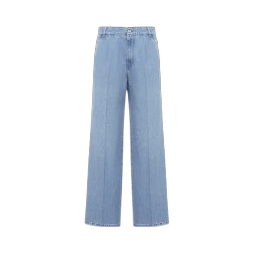 Logo-Embroidered Baggy Jeans