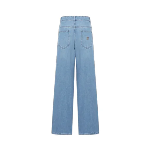 Logo-Embroidered Baggy Jeans