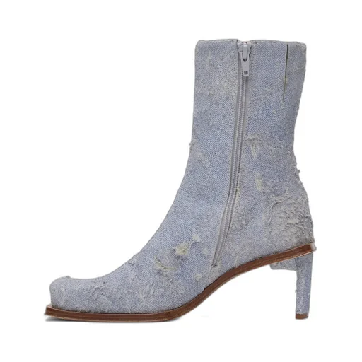 Brenda Zipper Short Boots
