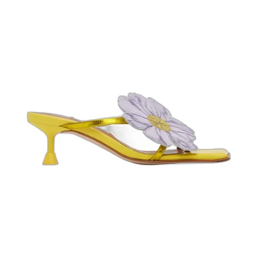 Square-Headed High-Heeled Sandals