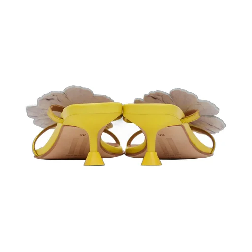Square-Headed High-Heeled Sandals