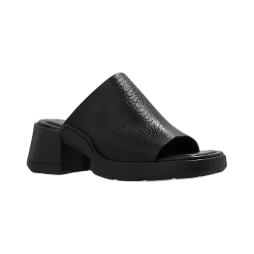 Block-Heel Open-Toe Slides
