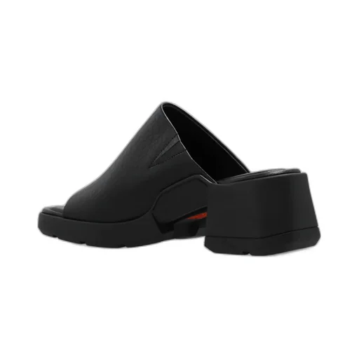 Block-Heel Open-Toe Slides