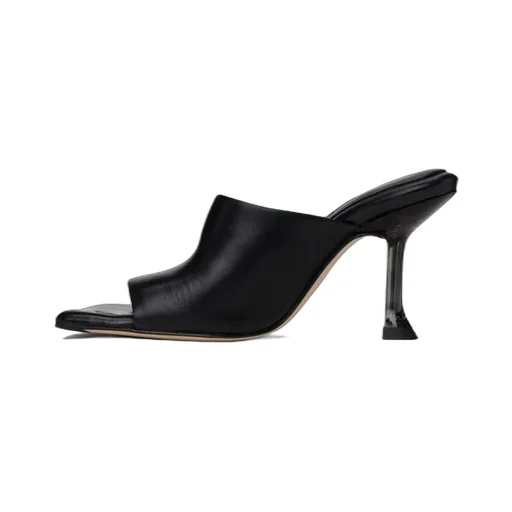 Square-Headed High-Heeled Sandals