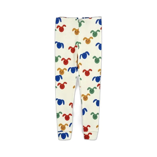 Organic Cotton Leggings With Bunny Print