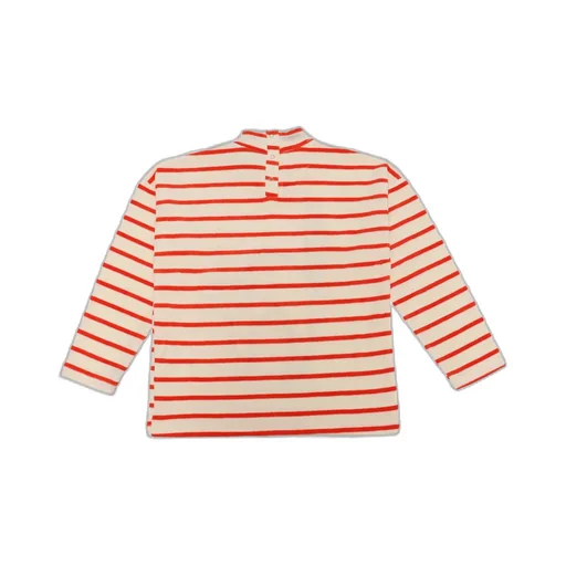 Stripe-Pattern Organic Cotton T-Shirt