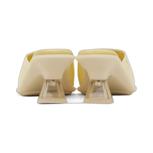 Open Square Heeled Sandals