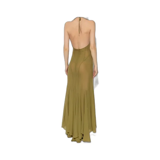 Ruffle-Detailing Midi Dress