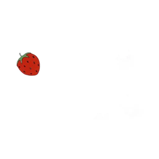 Organic Cotton T-Shirt With Strawberry Print