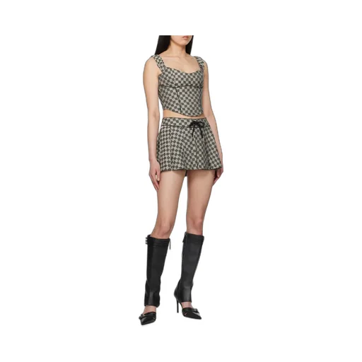Monogram Jacquard Mini Skirt