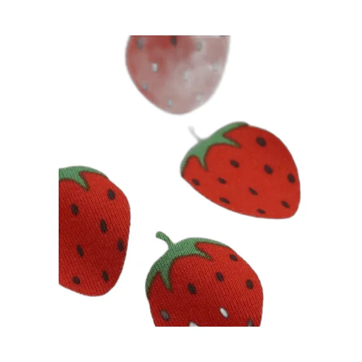 Organic Cotton T-Shirt With Strawberry Print
