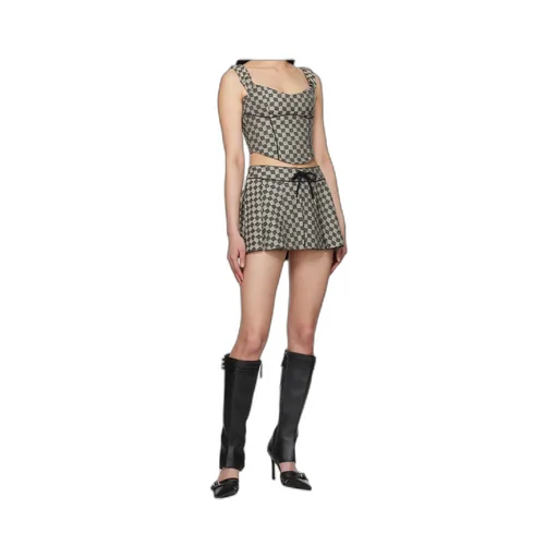 Monogram Jacquard Mini Skirt