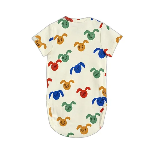 Baby Organic Cotton Printed Bunny Bodysuit