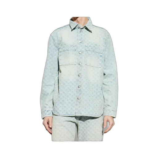 Monogram Button-Up Overshirt