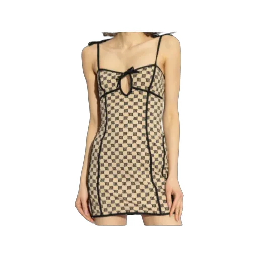 Monogram-Print Mini Dress