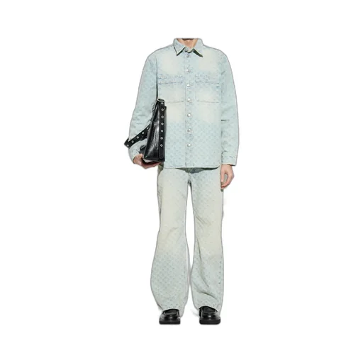 Monogram Button-Up Overshirt