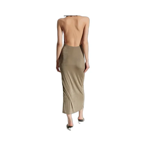 Cowl-Neck Midi Dress