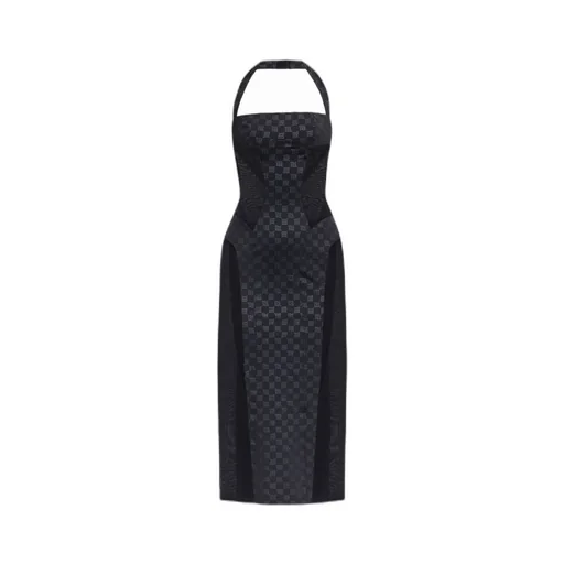Logo-Print Midi Dress