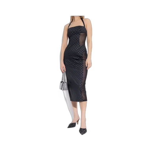 Logo-Print Midi Dress