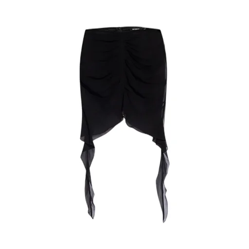 Ruffled Chiffon Mini Skirt