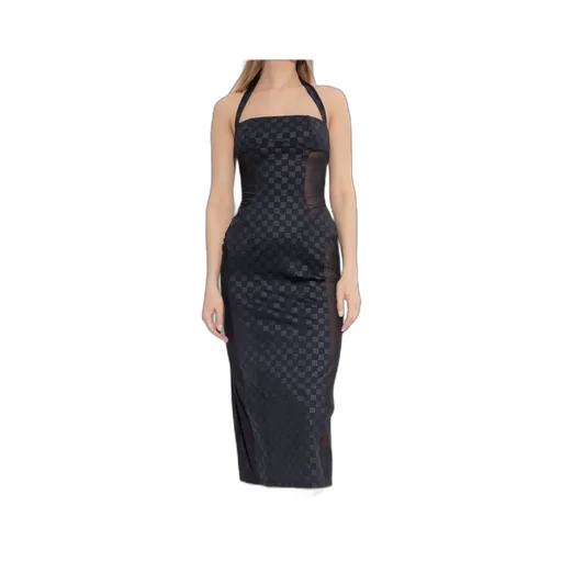 Logo-Print Midi Dress