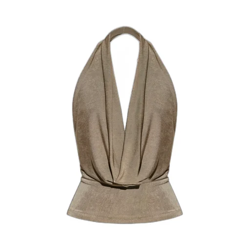 Draped-Detail Blouse