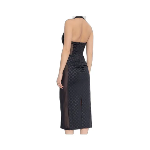 Logo-Print Midi Dress