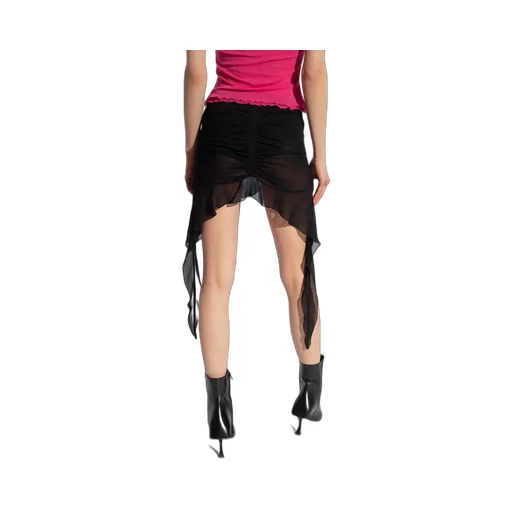 Ruffled Chiffon Mini Skirt