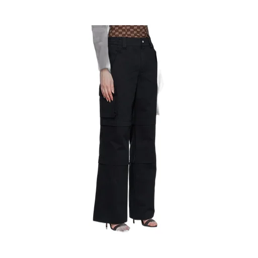 High-Waisted Cargo Trousers