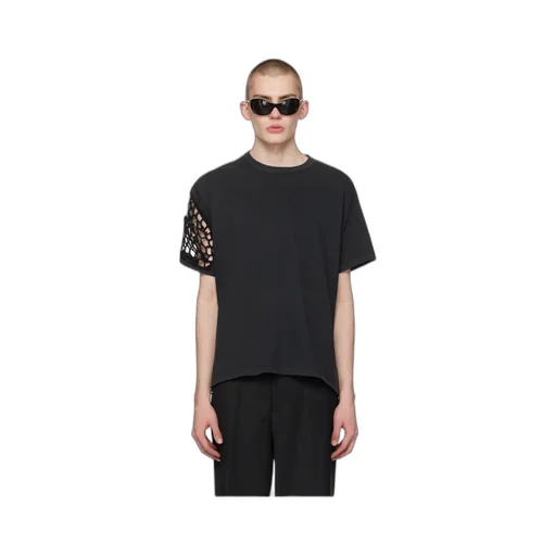 Crochet-Panel T-Shirt