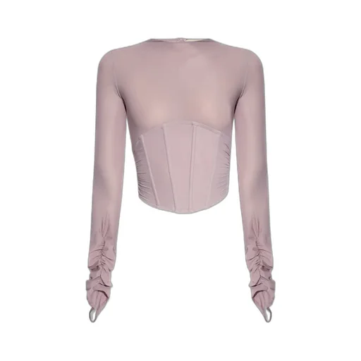 Long Sleeve Corset Top
