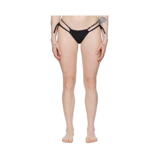 Monogram-Pattern Bikini Bottoms