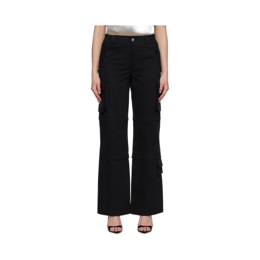 High-Waisted Cargo Trousers