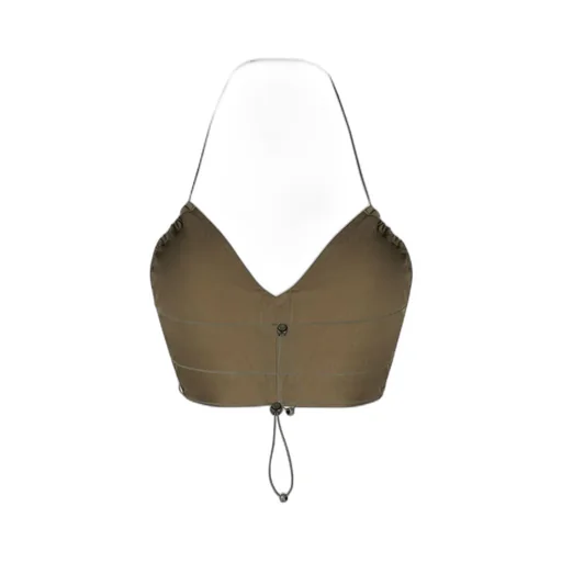 Drawstring Strap Bra Top