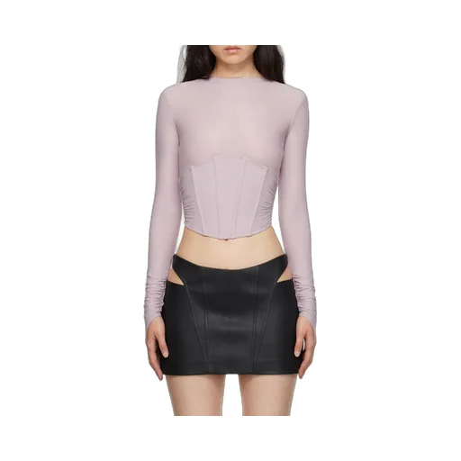 Long Sleeve Corset Top