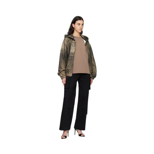 High-Waisted Cargo Trousers