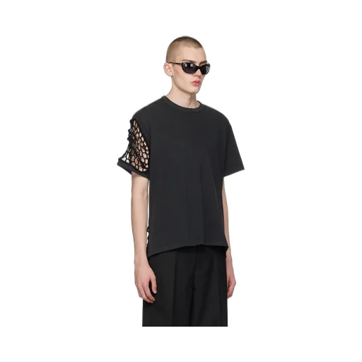 Crochet-Panel T-Shirt