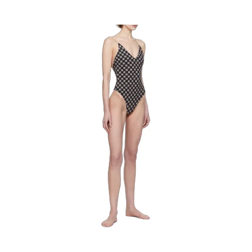 Monogram-Pattern Swimsuit
