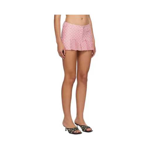 Monogram Low-Rise Pleated Miniskirt