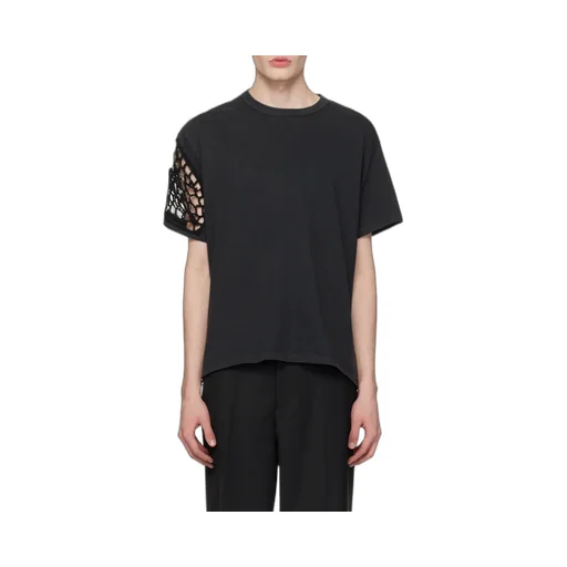 Crochet-Panel T-Shirt